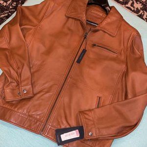 Genuine leather women's jacket